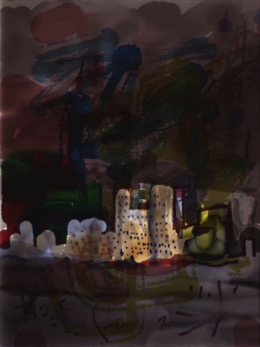 Night City; 
Auryn Ink app, 2012; 
1024 × 768 px